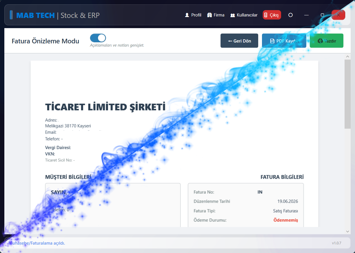 Mab Stock ERP