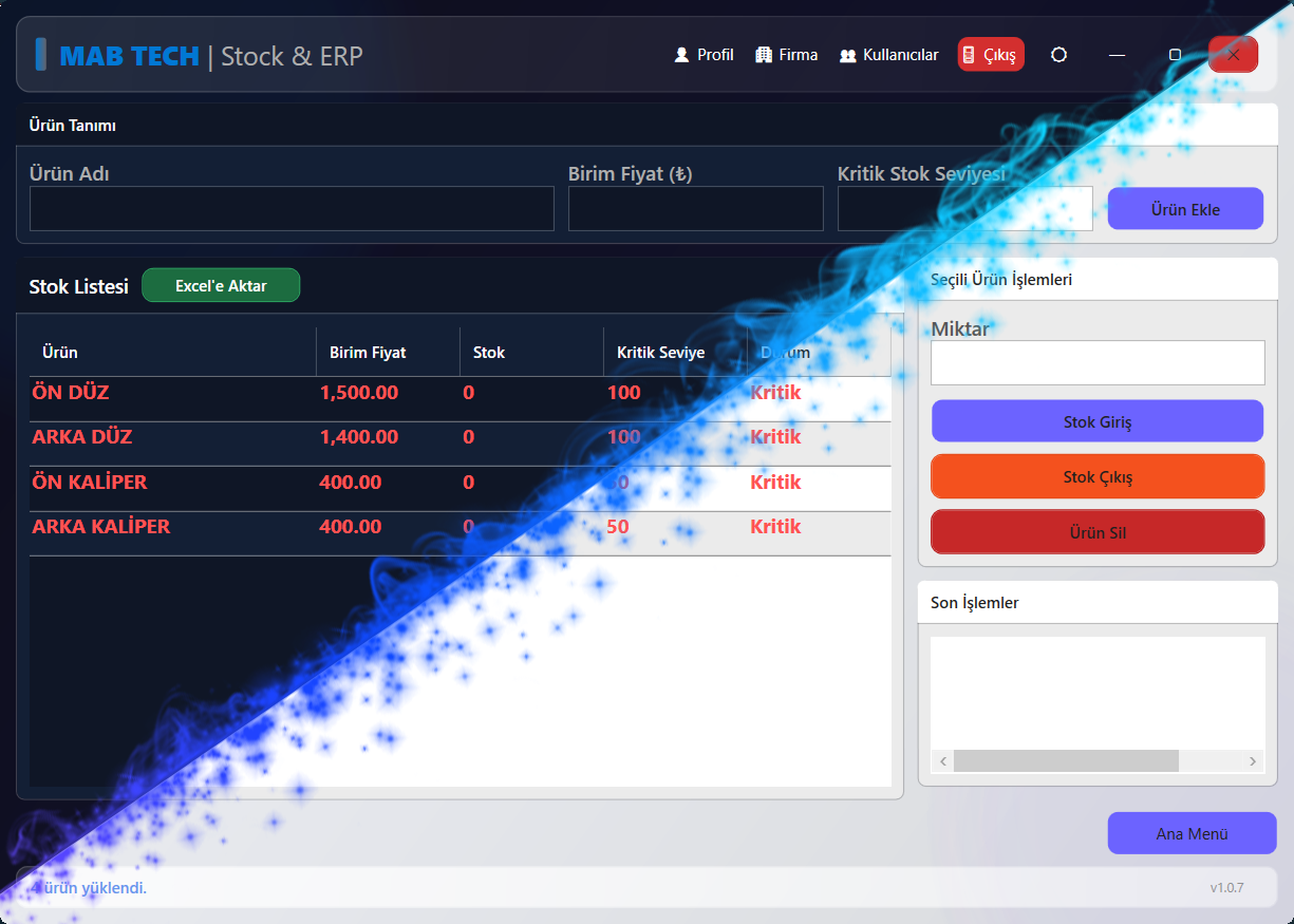 Mab Stock ERP