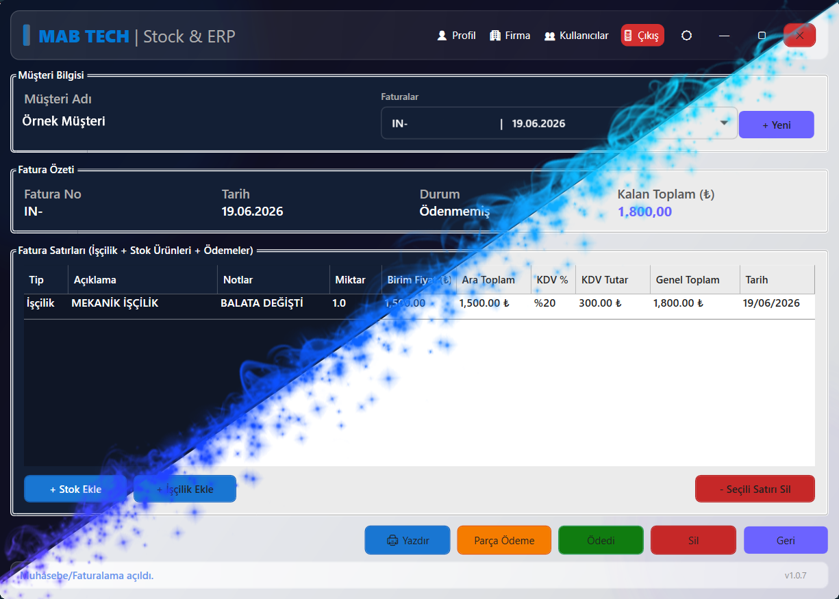 Mab Stock ERP